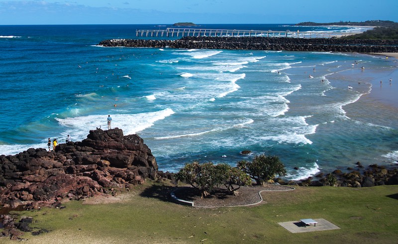 duranbah beach strand ausblick goldcoast australien